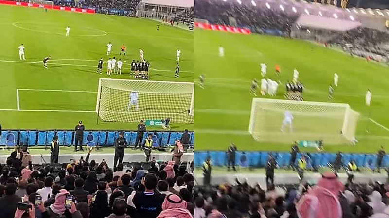 مشجع هلالي يتوقع هدف من المدرجات قبل تسجيل هدف سافتيش الثاني للهلال .. فيديو