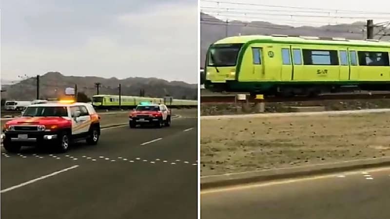 بالفيديو .. آخر قطارات المشاعر يطلق أصوات المنبه احتفاءً بإكمال مهامه في خدمة الحجاج