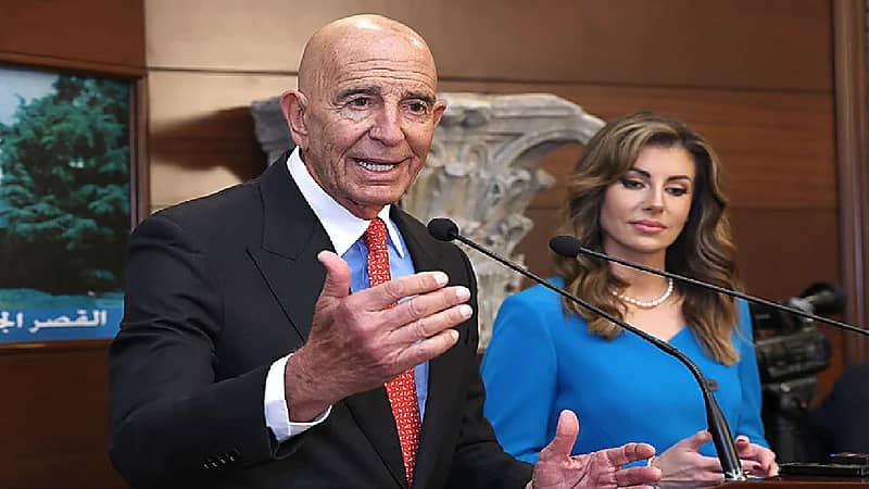 توم باراك يبرر تصريحه المثير للجدل تجاه الصحفيين اللبنانيين