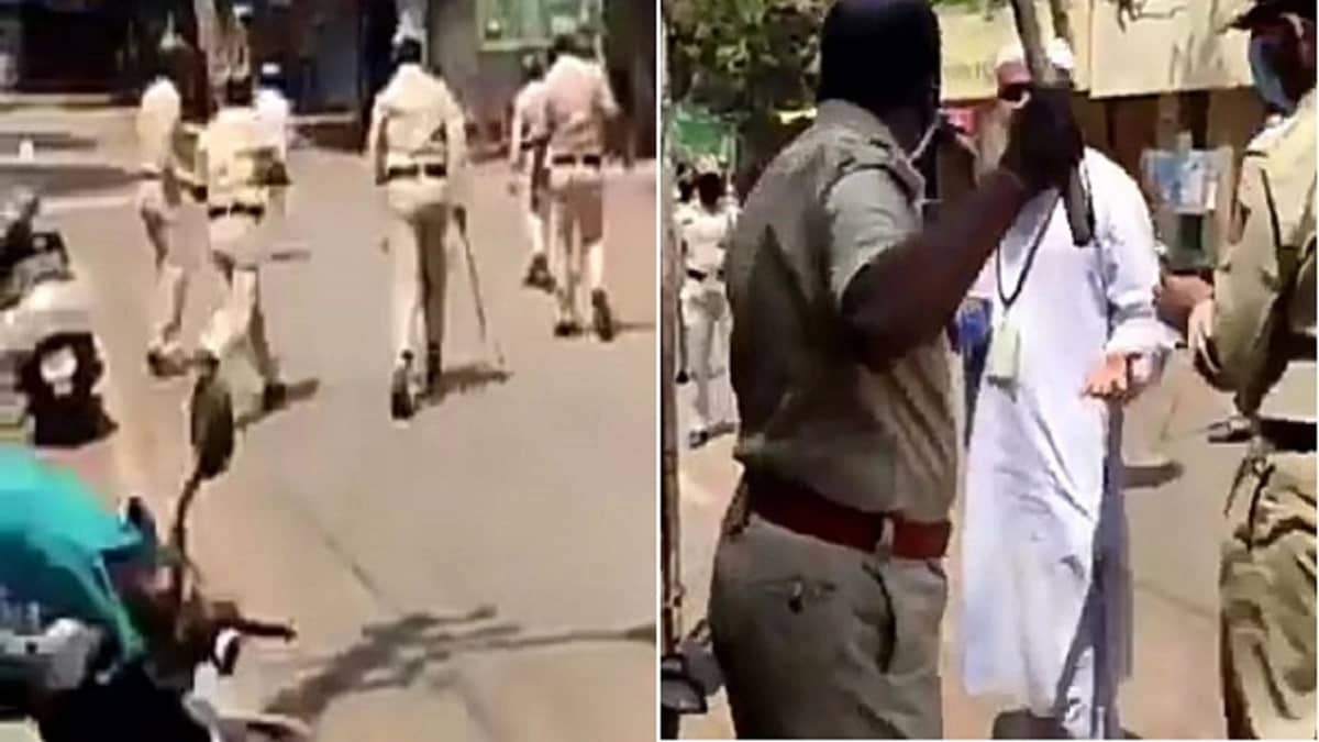 فيديو صادم للشرطة لعقاب مخالفي منع التجول