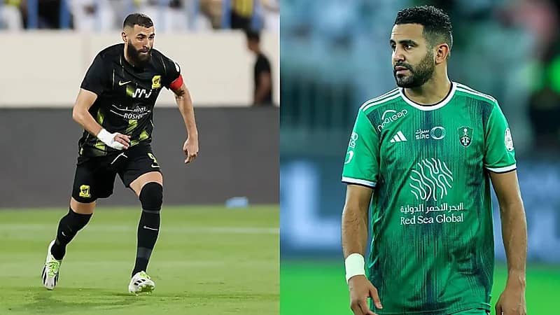 رياض محرز: بنزيما من الأفضل في العالم