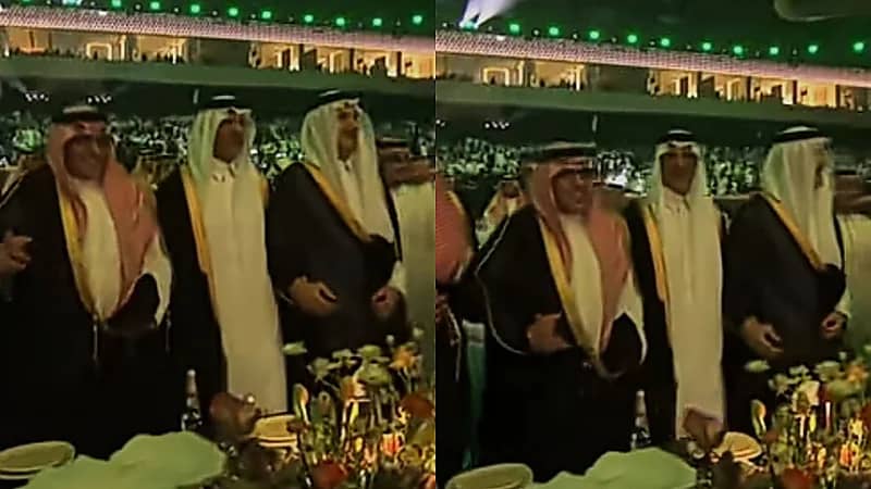 أصحاب السمو الملكي يطربون على محبة الأمير خالد الفيصل.. فيديو