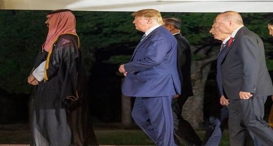 صورة بألف كلمة.. ولي العهد يقود " ترامب " ورؤساء الوفود و " أردوغان " يتزيلهم