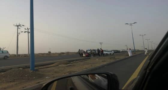 بالصور.. 4 حوادث مرورية بينها حالة دهس في جازان