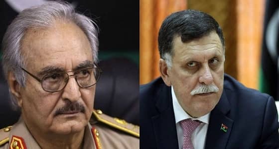 حفتر والسراج يطيران إلى موسكو لتوقيع وقف إطلاق النار