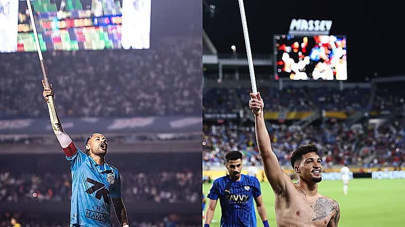 نيمار يحتفل على طريقة ماركوس ليوناردو بعد فوز سانتوس في الدوري البرازيلي