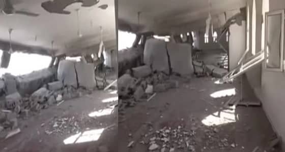 بالفيديو.. الحوثيون يفجرون جامعا كبيرا بالحديدة