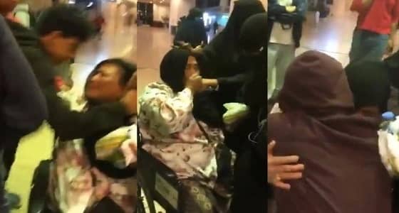 معلومات جديدة عن الخادمة التي ودعها جميع أفراد الأسرة بالمطار