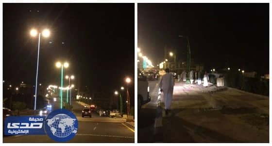 مطبات النماص تهوي بقائد مركبة خارج الطريق