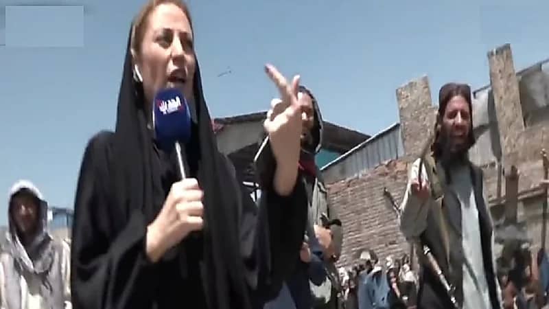 بالفيديو.. عناصر طالبان تعتدي على فريق ‎الحدث في كابول