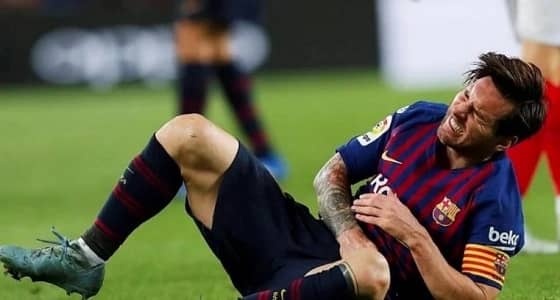 مدرب برشلونة يستغل إصابة " ميسي " لوضع خطة جديدة