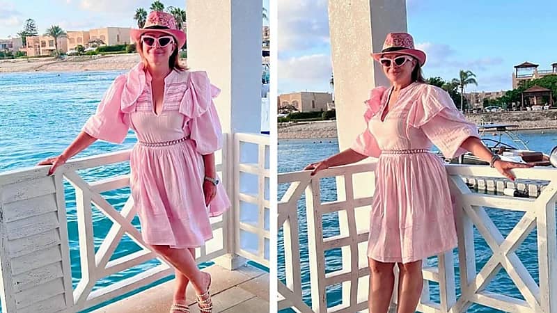 إلهام شاهين تشعل مواقع التواصل بفستان صيفي جريء .. صور