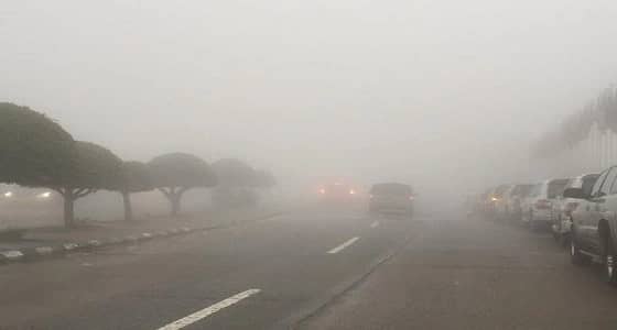 تحذير لمرتادي الطرق بالطائف وميسان من الضباب