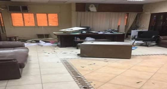 بالصور.. لصوص يسرقون محتويات مدرسة بالمدينة المنورة