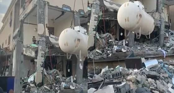 فيديو جديد يكشف حجم الخسائر بعد انفجار خزان غاز مركزي بالدمام