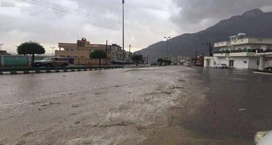 أمطار على محافظة المجاردة