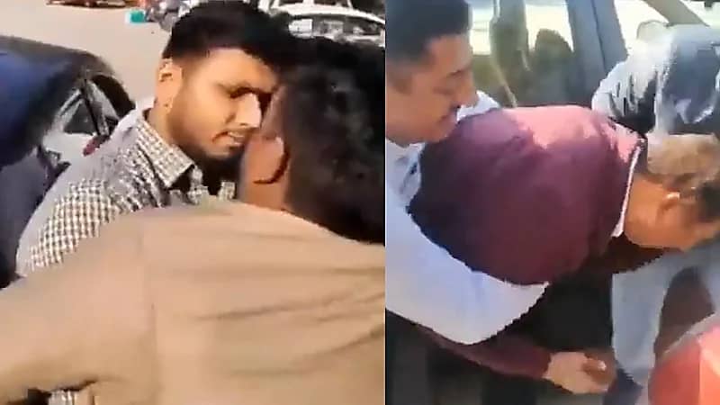 فيديو..موظف يبتلع مبلغًا من المال بعد ضبطه متلبسًا برشوة