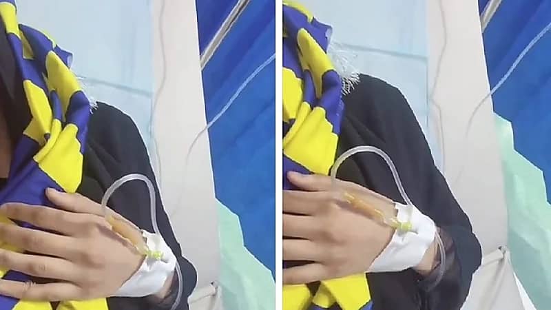 مشجعة نصراوية تدخل المستشفى بعد فوز الهلال على النصر .. فيديو