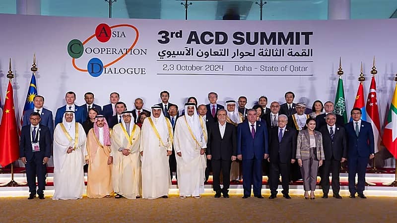 وزير الخارجية يشارك في القمة الثالثة لحوار التعاون الآسيوي في الدوحة