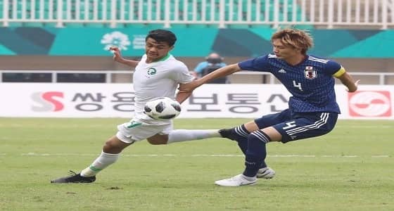 بالصور.. الأخضر يتلقى هزيمة قاسية أمام اليابان بدورة الألعاب الآسيوية