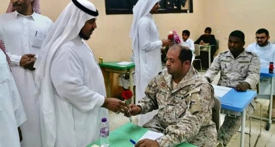 بالصور.. أبطال الحد الجنوبي يؤدون الاختبارات بمدارس جازان