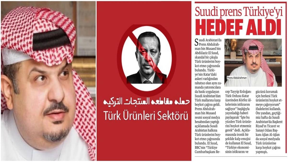 «بن مساعد» يجلد والكلاب تنبح.. إعلام تركيا يُصاب بالجنون إثر حملة المقاطعة (فيديو)