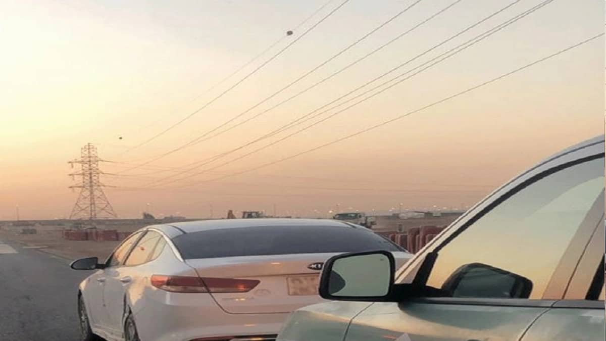 ضبط قائد مركبة ارتكب مخالفة التفحيط في تبوك