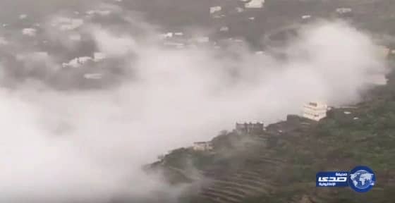 شاهد بالفيديو.. أمطار وضباب كثيف يغطي جبال فيفاء.. ومغردون: سنقضي العطلة الصيفية هناك