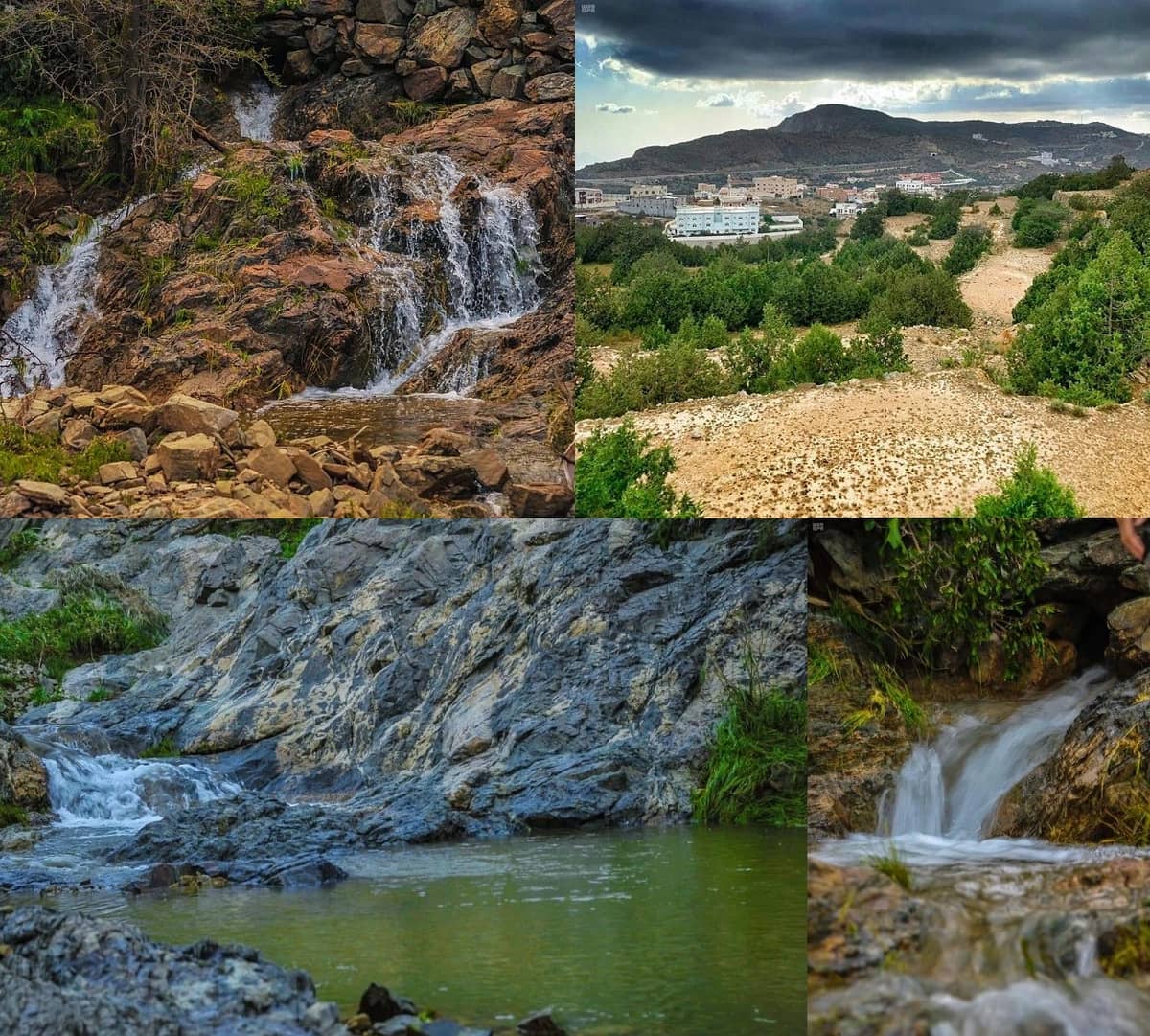 لوحة بديعة ترسمها شلالات أمطار الباحة