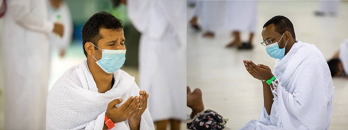 معتمرون متلهفون للدعاء بالحرم المكي