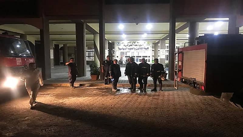 بالفيديو.. وفاة 23 شخصاً وإصابة العشرات في حريق بمستشفى لمرضى كورونا في بغداد