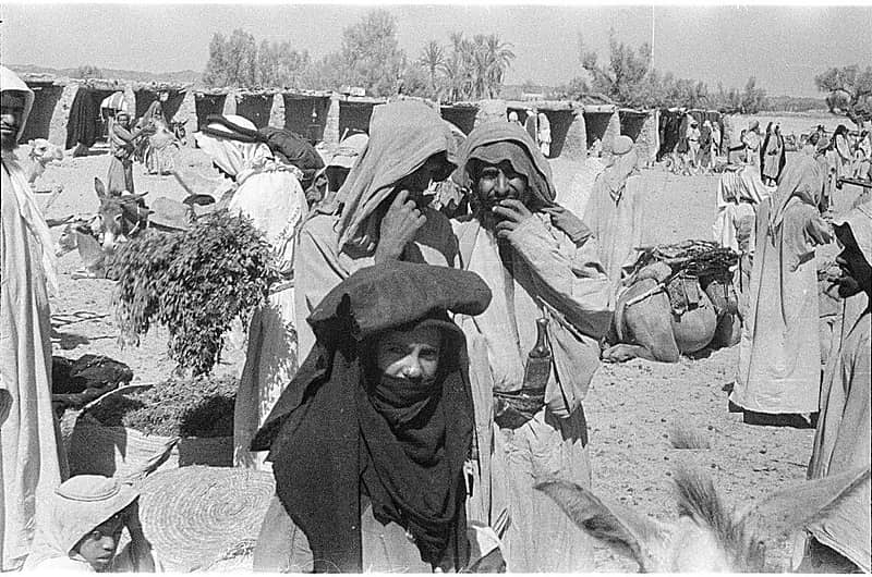 لقطة قديمة من سوق قلعة بيشة في عسير