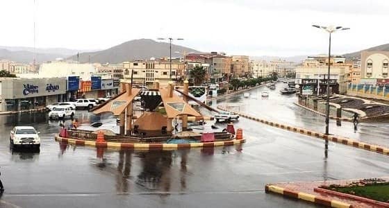أمطار على محافظة ظهران الجنوب