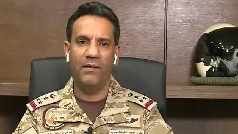 شاهد.. متحدث التحالف: الصواريخ الباليستية والمسيرات المفخخة هربها نظام ‎إيران للحوثيين