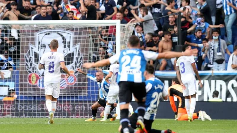 إسبانيول يفوز على ريال مدريد في الدوري الإسباني