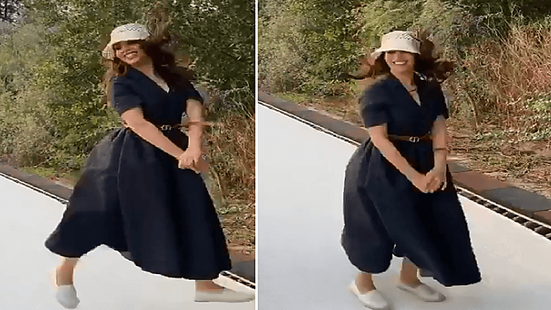 شاهد.. بلقيس تقفز وتلعب بطريقة عفوية