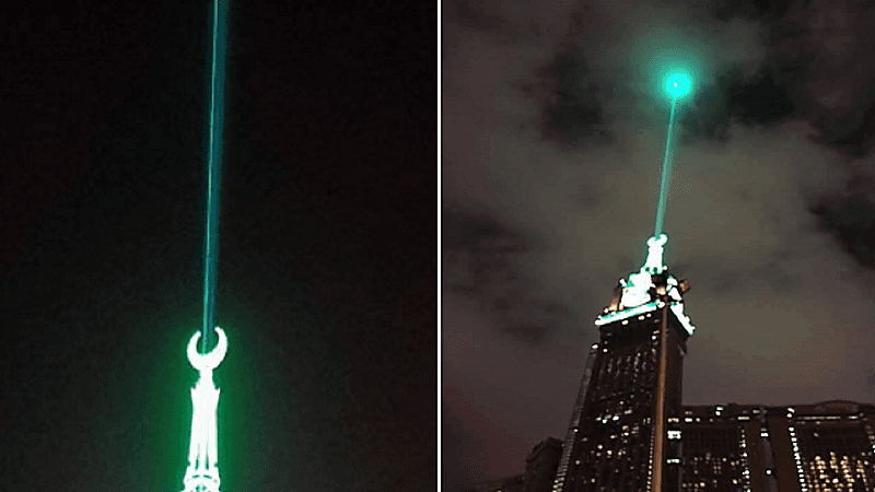 حقيقة احتفال برج الساعة بالمولد النبوي