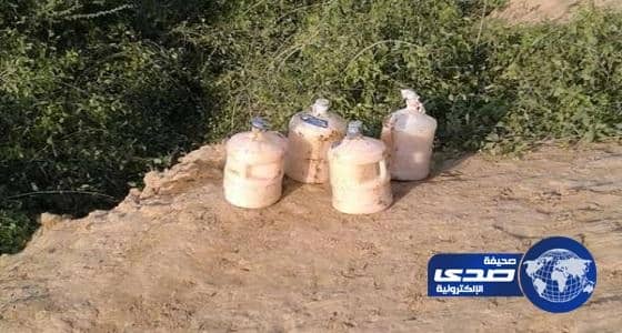 ضبط 36 جركلا داخل مصنع للخمور يديره أفارقة بأحد أودية الدرب بجازان