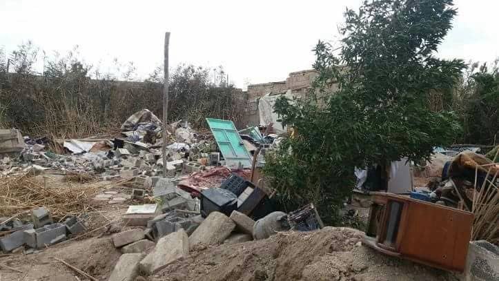 بالصور ..  إيران تعاقب الأحوازيين بهدم منازلهم
