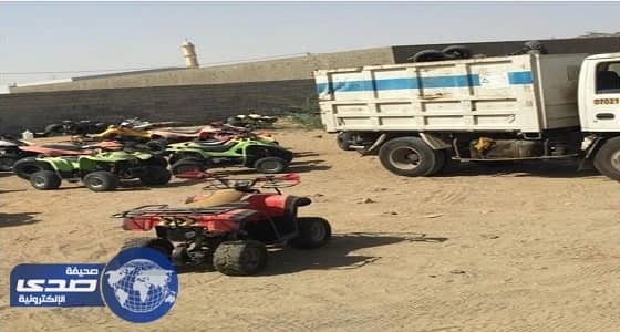 بالصور.. ضبط 63 دراجة نارية في حملة أمنية بمحافظة بحرة