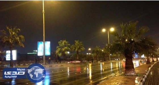 أمطار رعدية غزيرة على عدة أجزاء بالمنطقة الشرقية