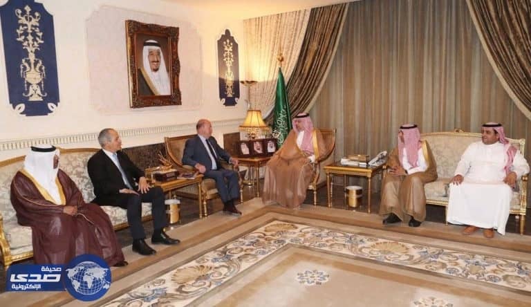 الامير عبدالله بن مساعد يستقبل رئيس الاتحاد الدولي للكاراتيه