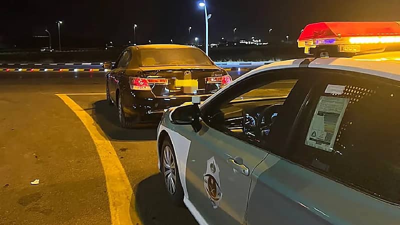 ضبط قائد مركة مارس التفحيط في أحد المسارحة