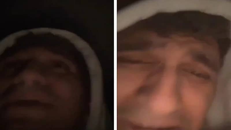 شاهد.. شاب تركي يبكي تحت الأنقاض بعد انهيار منزله جراء الزلزال القوي 