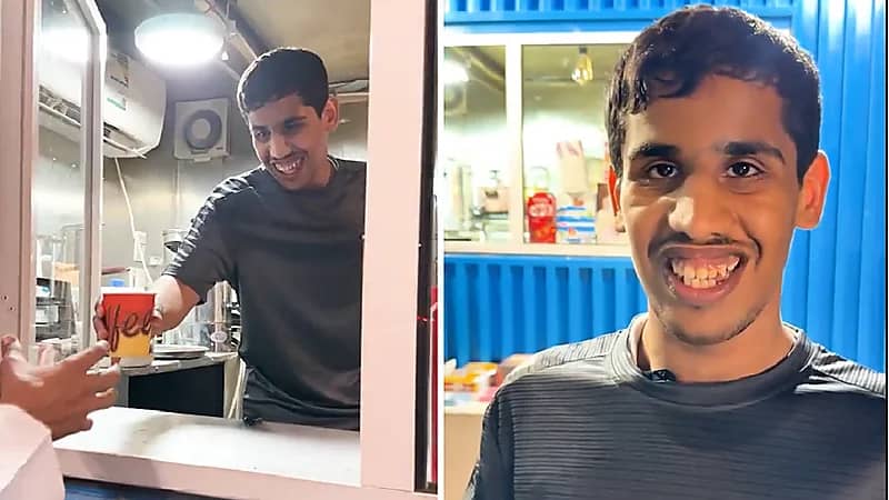 مواطن يخرج ابنه من عزلة التوحد والصمت بالتجارة والعمل.. فيديو