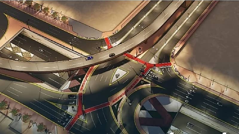 انطلاق أعمال تأهيل وتطوير طريق النفود عند تقاطعه مع طريق ديراب