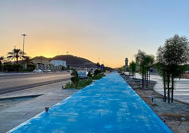 لقطات من تطوير طريق الصحابي خالد بن الوليد في المدينة المنورة