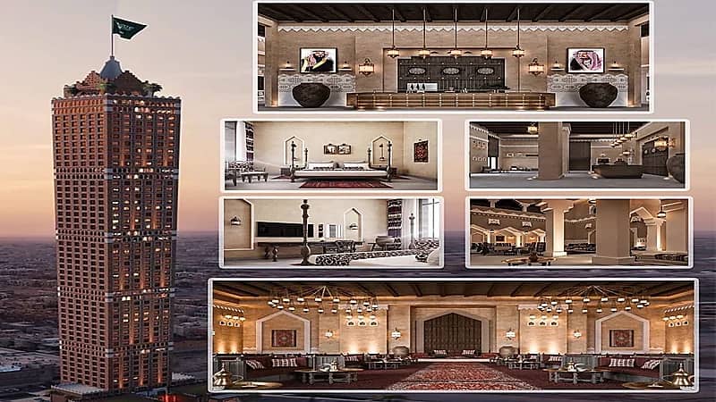 لقطات حديثة من مشروع برج طويق بحي الملقا