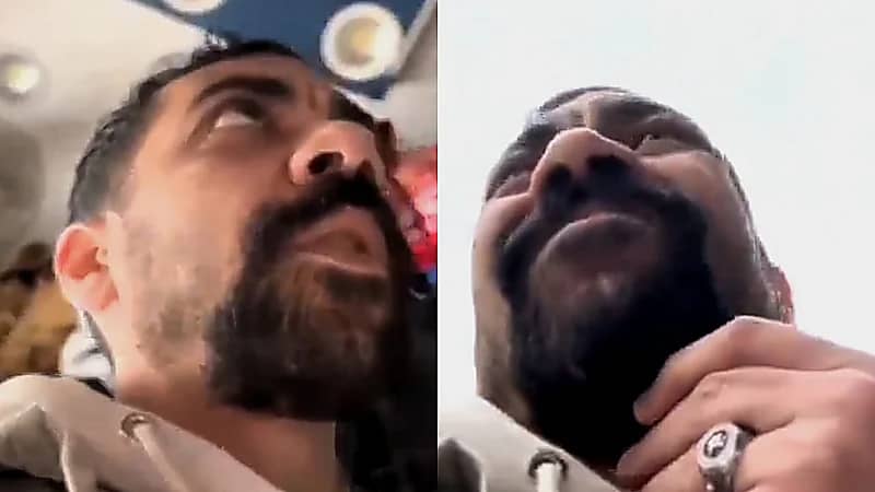 مصري يتحدث مع أشخاص غرباء بطريقة الأفلام المدبلجة .. فيديو