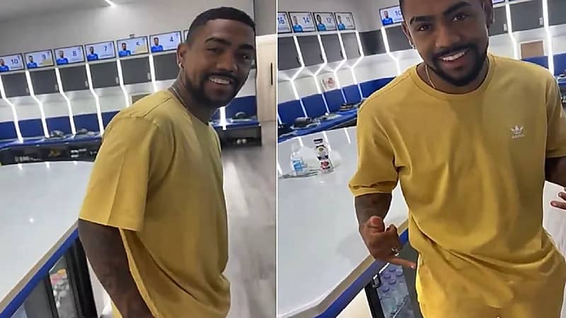 محترف الهلال مالكوم يخطف الأنظار بملابس صفراء .. فيديو